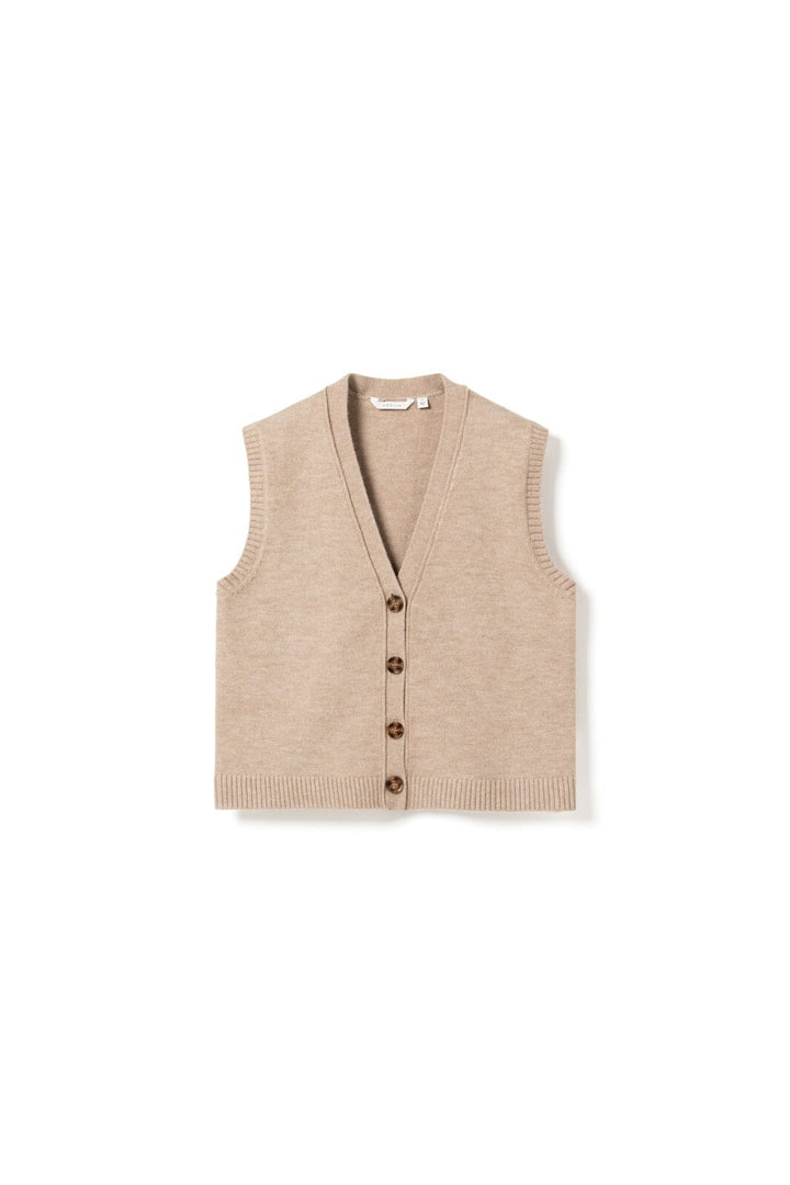 Noella - N-Marilynn Knit Vest 13770006 - 969 - Sand Melange