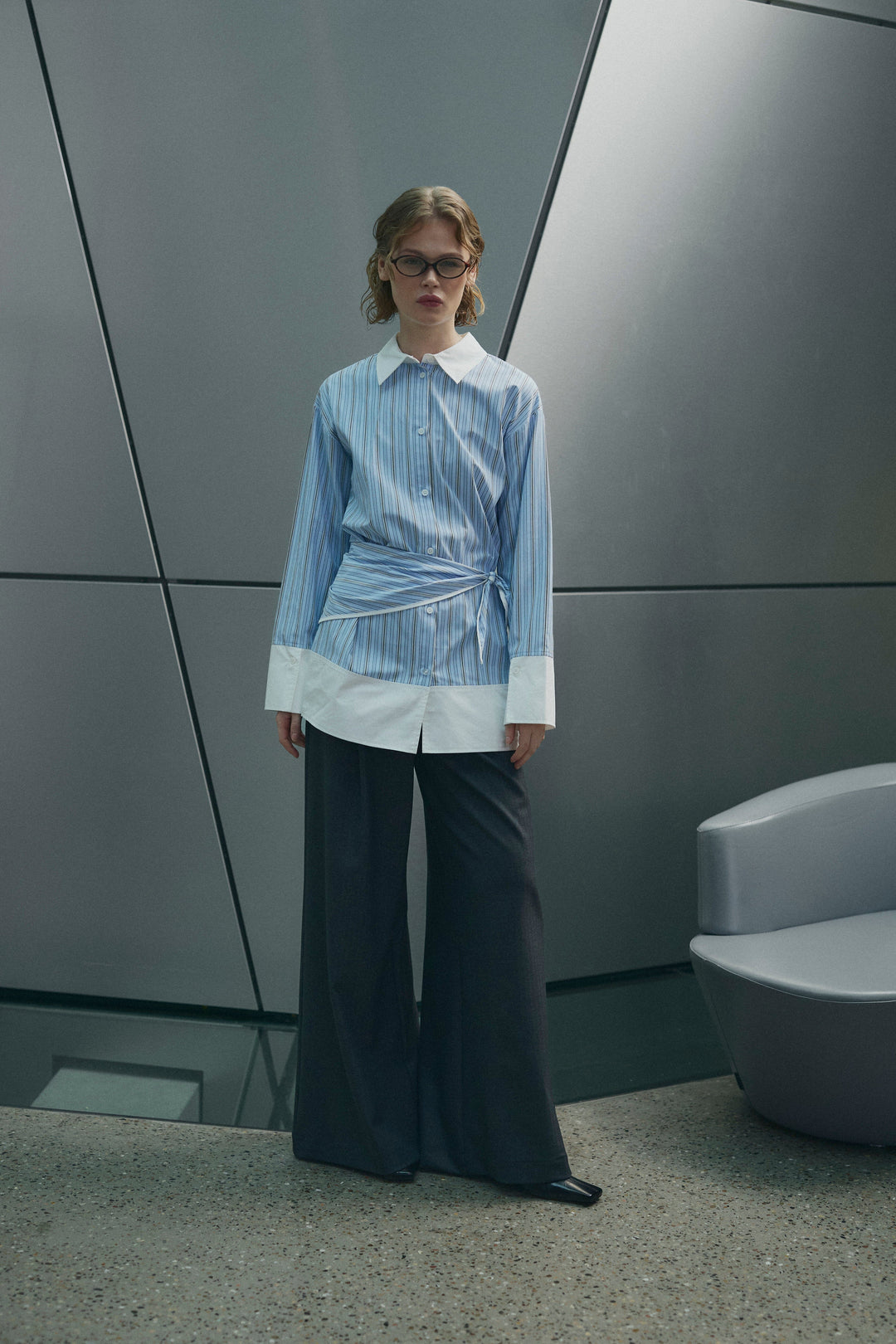 Noella - N-Marinelle Shirt 14300002 - 1398 - Coetta Blue Stripe Skjorter 
