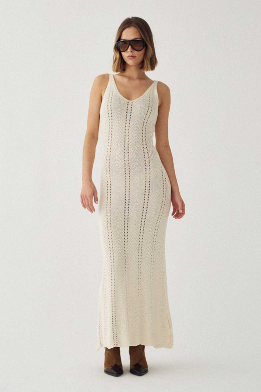 Noella - N-Marissa Knit Dress 15730001 - 006 - Offwhite Kjoler 