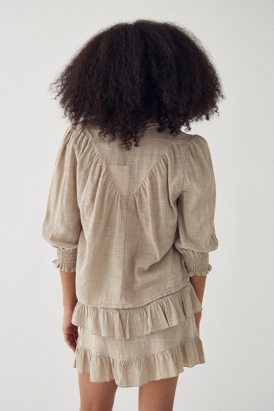 Noella - N-Marlin Skirt 15710003 - 1454 - Grey Ivory Nederdele 