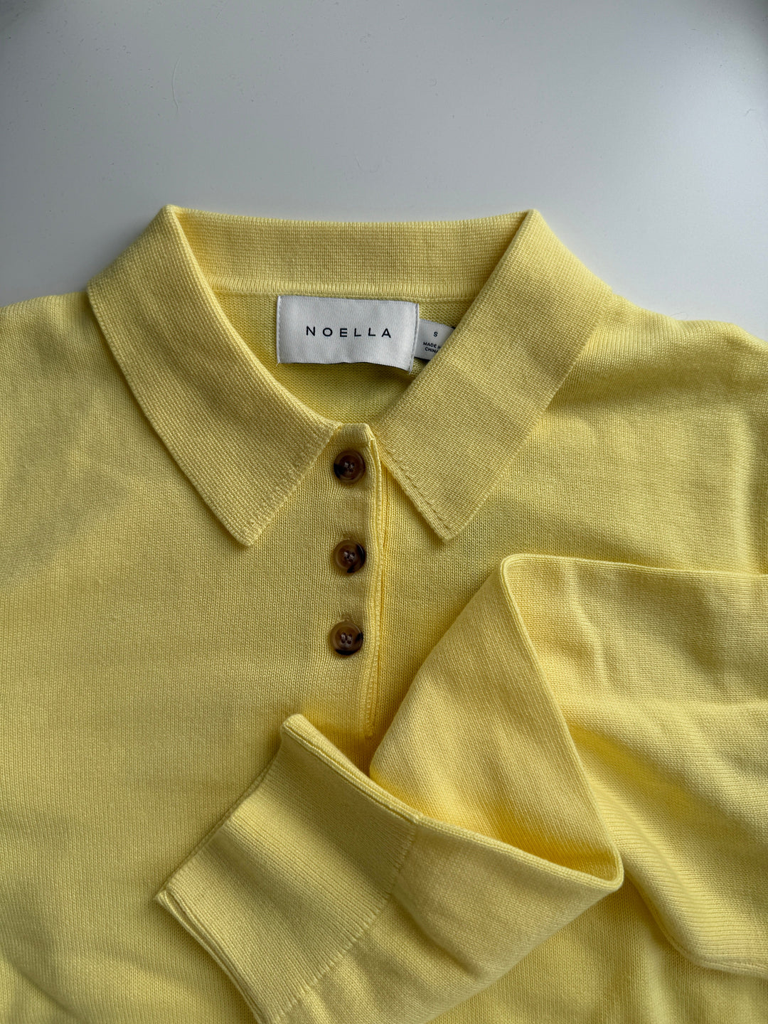 Noella - N-Maxine Knit 14990001 - 1417 - Butter Yellow Strikbluser 