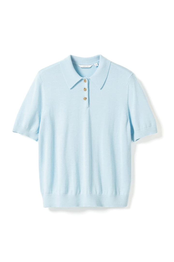 Noella - N-Maxine Sl Knit 14990002 - 975 - Air Blue Strikbluser 
