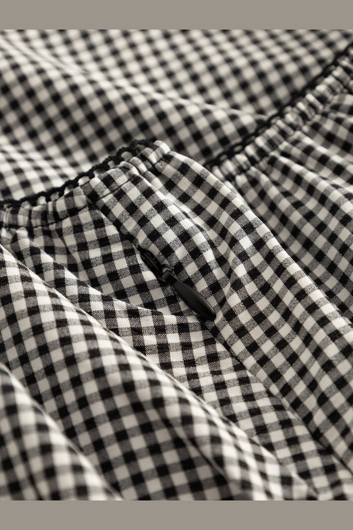 Noella - N-May Dress 15840002 - 1462 - Darlyn Black Check