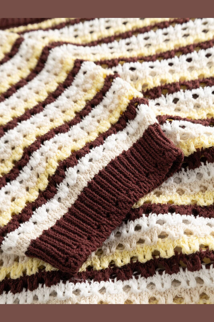 Noella - N-Maylin Knit 15770001 - 1459 - Dinah Brown Stripe