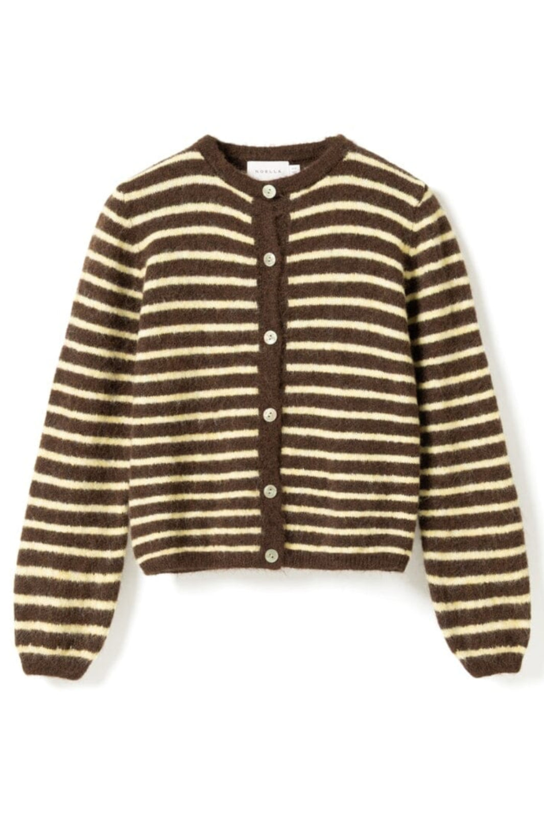 Noella - N-Mertice Knit Cardigan 16570002 - 1536 - Brown Yellow Stripe