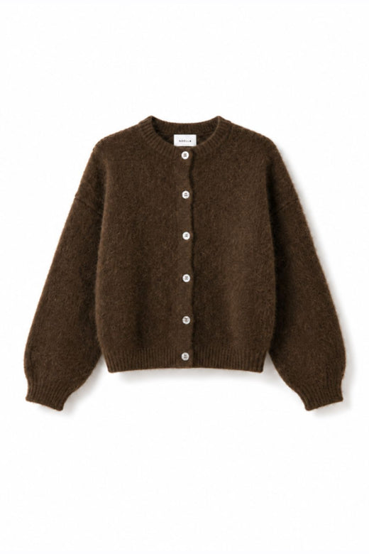 Noella - N-Mertice Knit Cardigan 16580005 - 674 - Chocolate