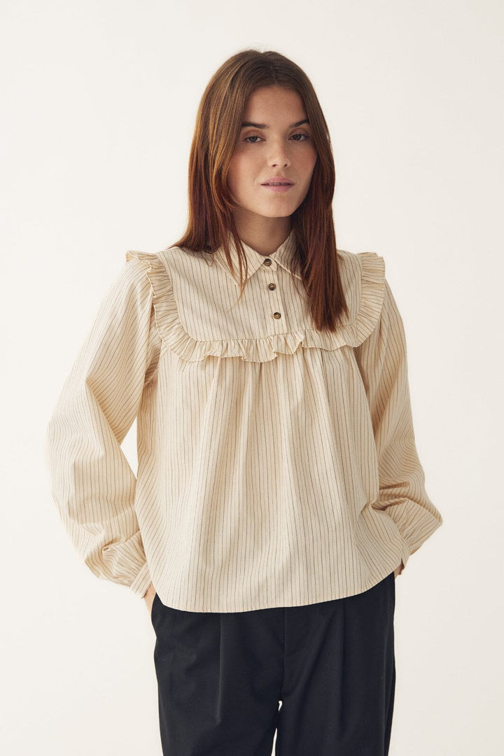Noella - N-Mikayla Blouse 15360001 - 1441 - Donnie Cream Stripe Bluser 