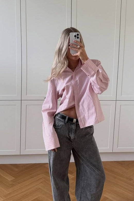 Noella - N-Myra Shirt 15360002 - 1440 - Donnie Blush Stripe Skjorter 