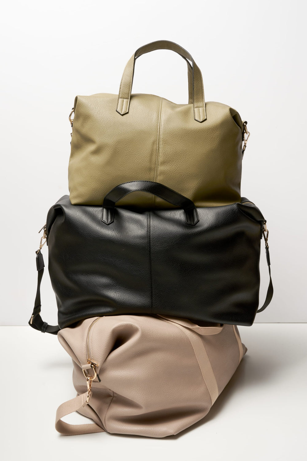 Noella - Nlholdall Medium Weekend Bag 12215002 - 81 - Black Leather Look Tasker 