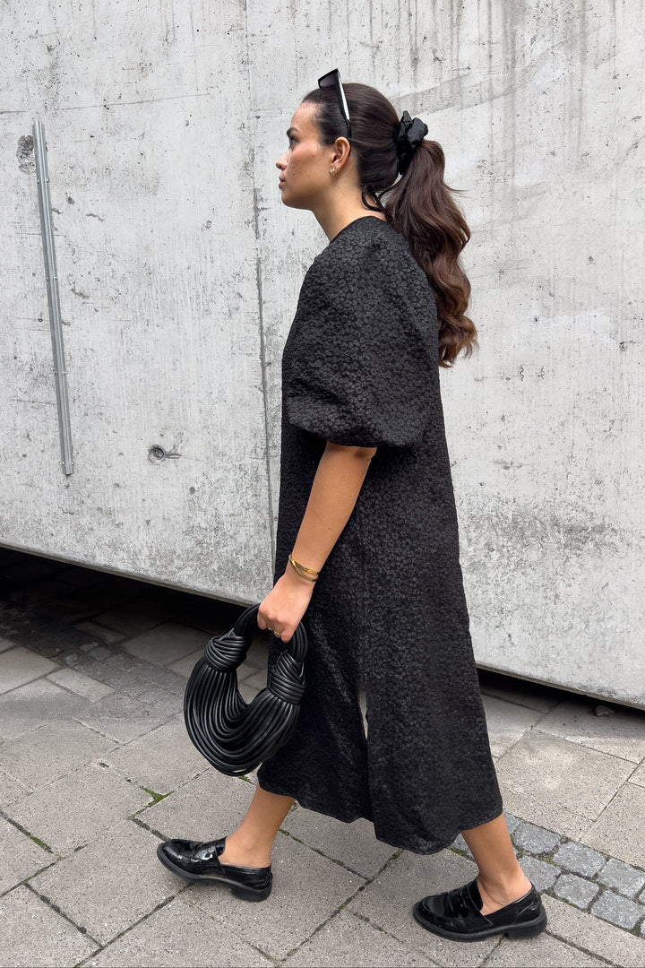 Noella - Reno Pastis Long Dress - 004 Black Kjoler 