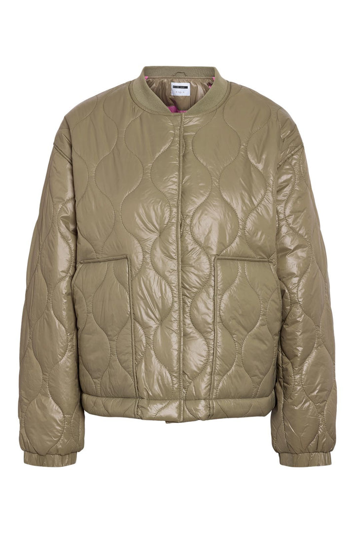 Noisy May - Nmallie Shiny Quilted Jacket - 4948461 Mermaid Begonia Pink