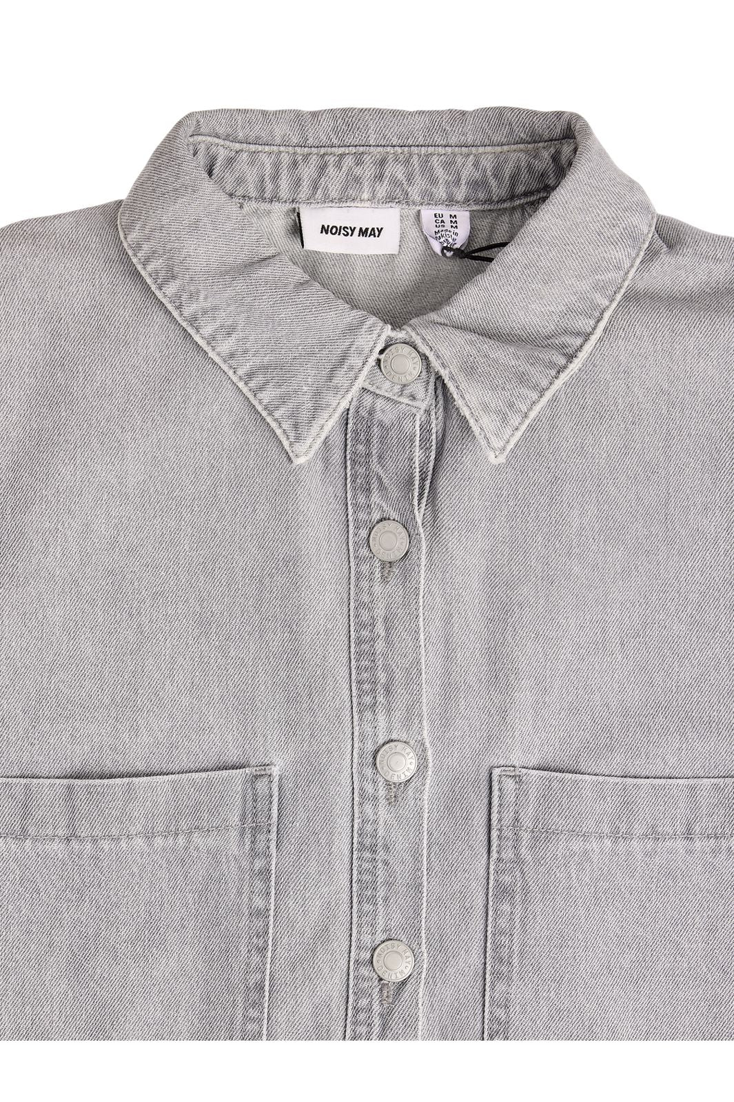 Noisy May - Nmalva Ls Short Shacket Az510Lg - 5135692 Light Grey Denim