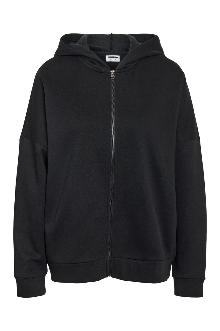 Noisy May - Nmarya L/S Oversized Zip Hoodie - 4950826 Black