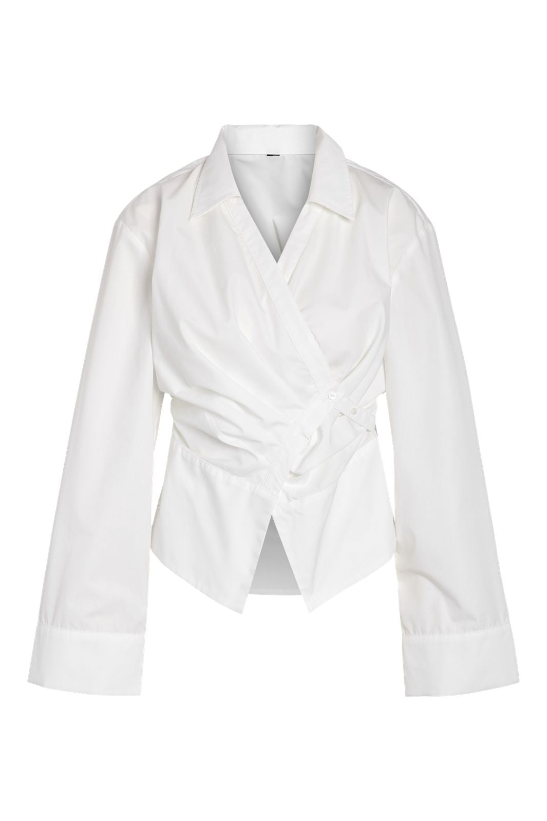 Noisy May - Nmciri L/S Assymetric Closesure Shirt - 5268062 Snow White