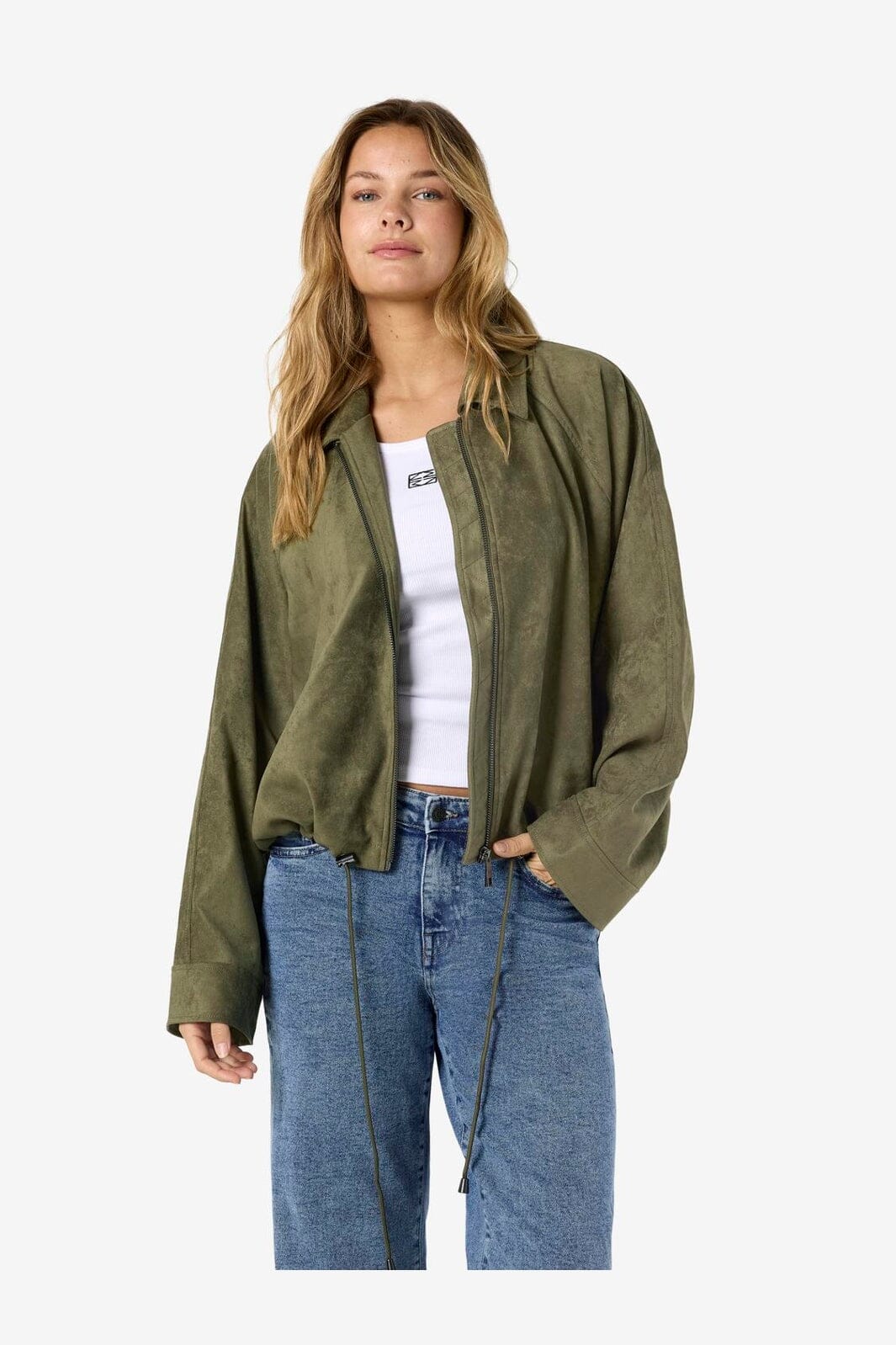 Noisy May - Nmemmy Fake Suede Bubblehem Jacket - 5025743 Kalamata