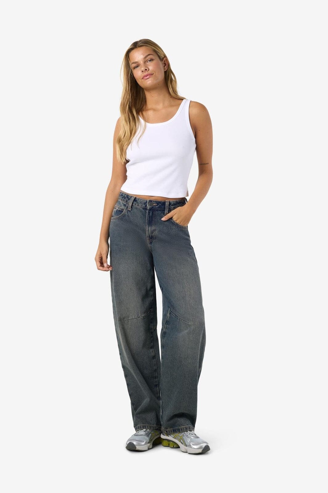 Noisy May - Nmhazal Barrel Jeans Vi586Mb - 4791941 Medium Blue Denim