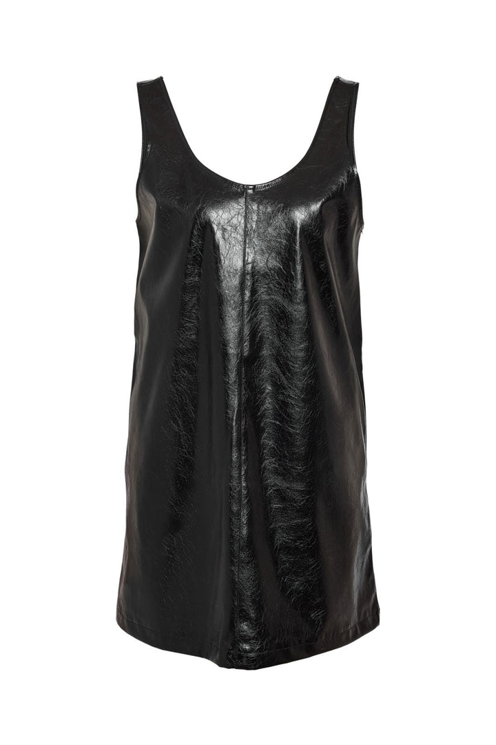 Noisy May - Nmkane Pinafore Vinyl Dress - 4805774 Black