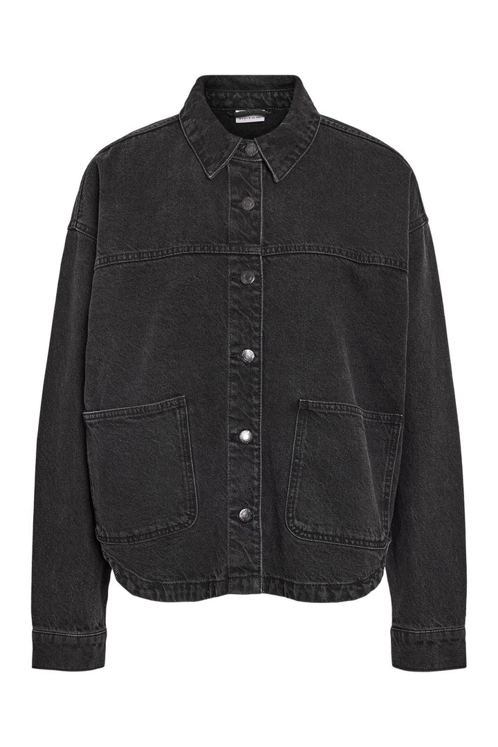 Noisy May - Nmkettie L/S Reg Jcket Vi559Bl - 4762548 Black Denim