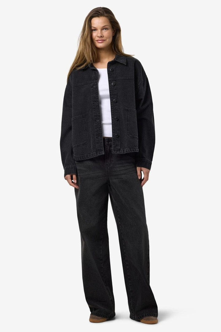 Noisy May - Nmkettie L/S Reg Jcket Vi559Bl - 4762548 Black Denim
