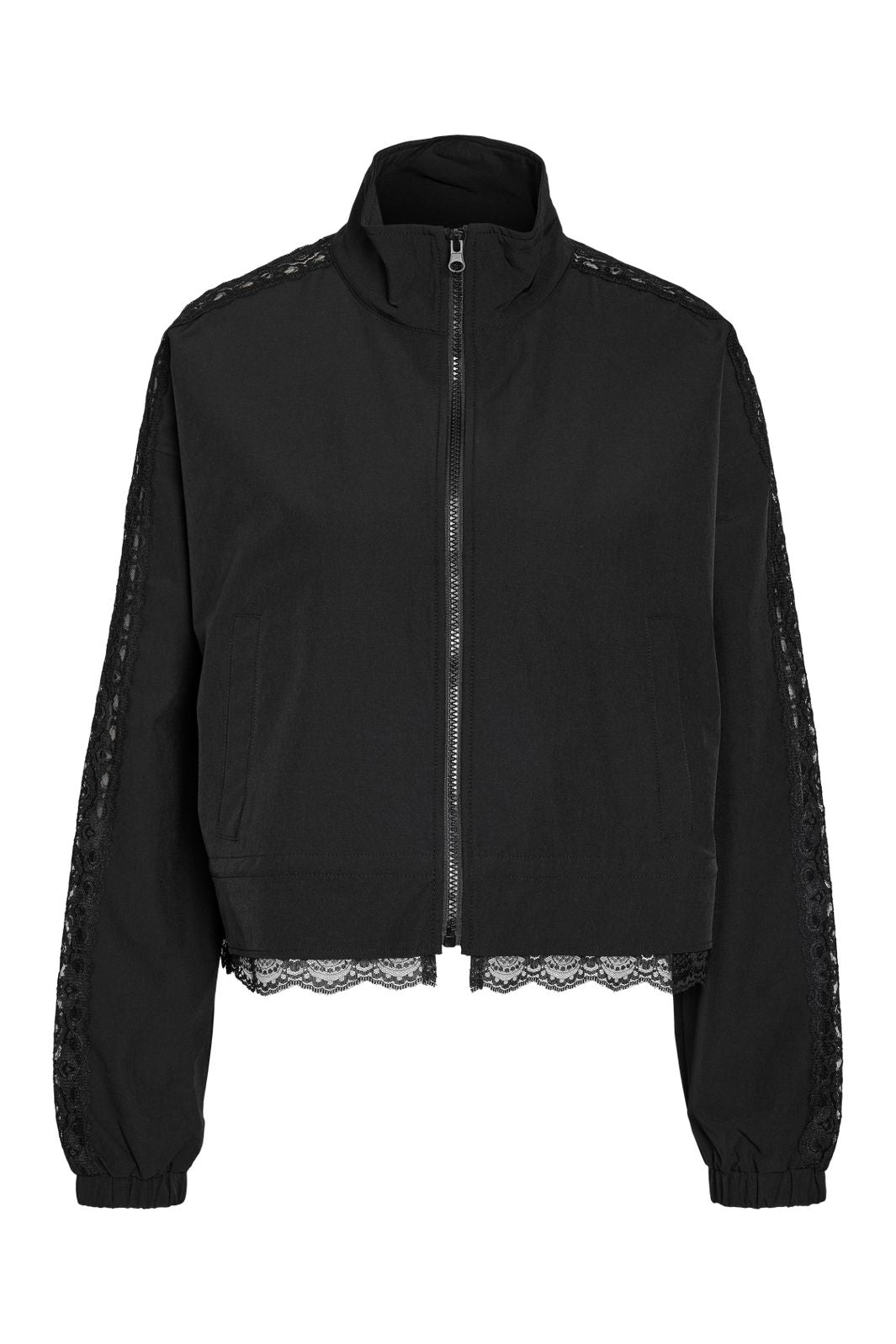 Noisy May - Nmkirby L/S Lace Insert Jacket Tlr - 5105234 Black Lace
