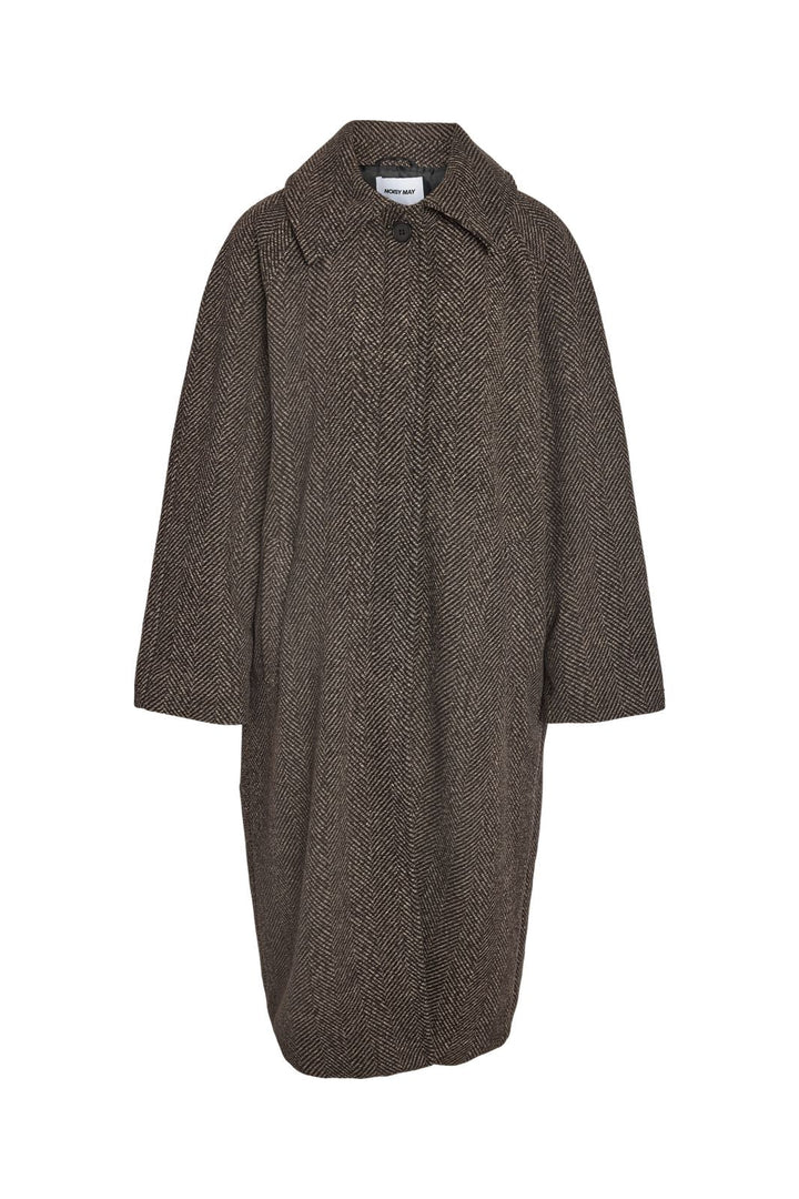 Noisy May - Nmmaddie L/S Coat - 5075801 Chocolate Brown