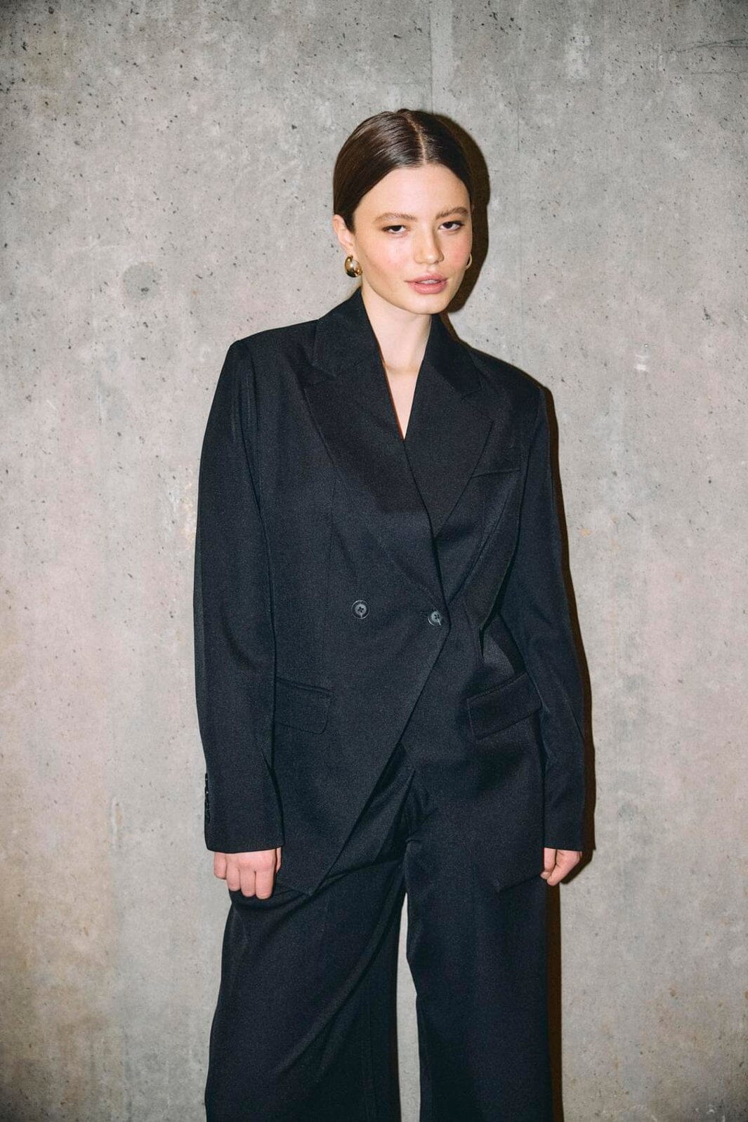 Noisy May - Nmolga L/S Fitted Blazer Tlr - 5105117 Black