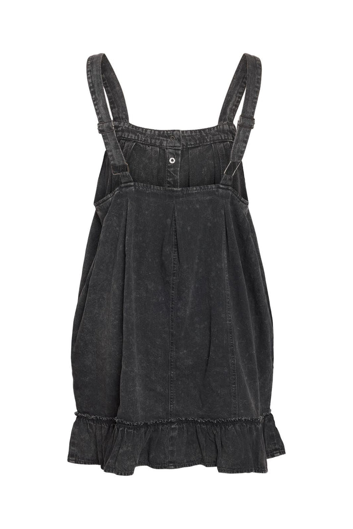 Noisy May - Nmoregon S/L Denim Acid Short Dress Bl - 4754961 Black Washed