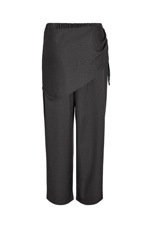 Noisy May - Nmpine Pinstripe Scarf Pant Tnt/20 - 5213288 Charcoal Gray Pinstripe