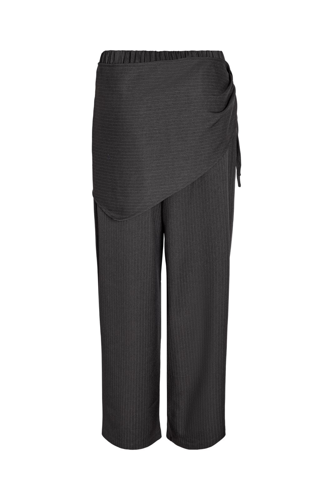 Noisy May - Nmpine Pinstripe Scarf Pant Tnt/20 - 5213288 Charcoal Gray Pinstripe