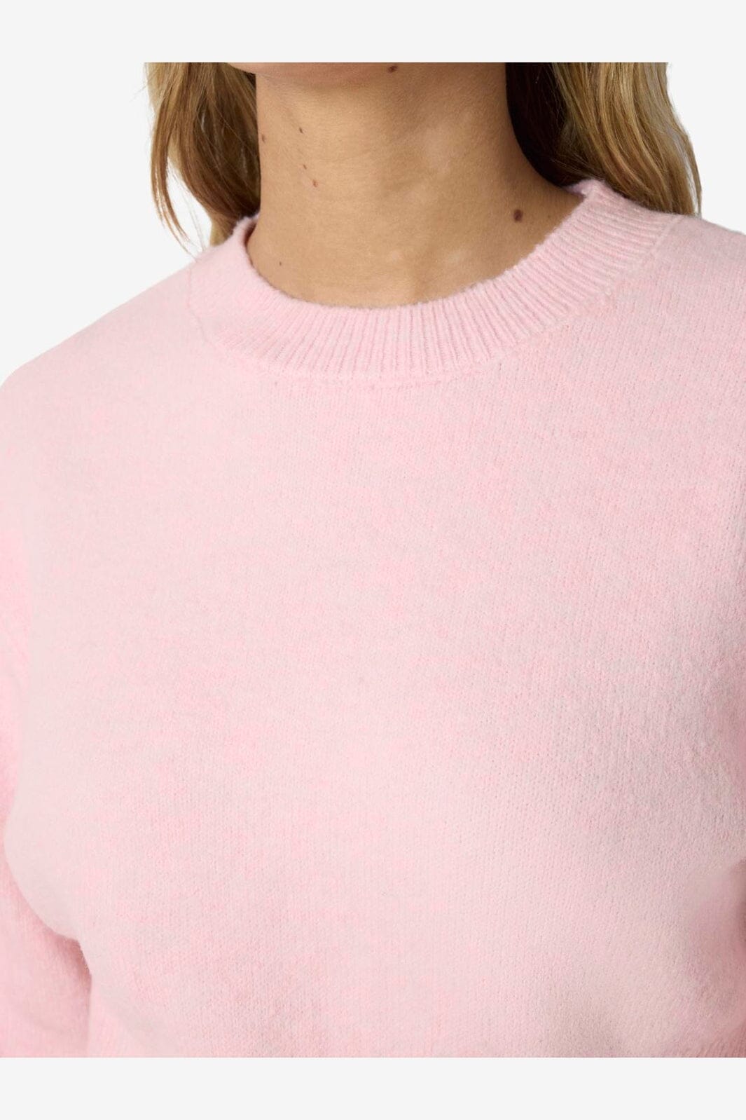Noisy May - Nmsloan L/S O-Neck Knit - 5026364 Romance Rose