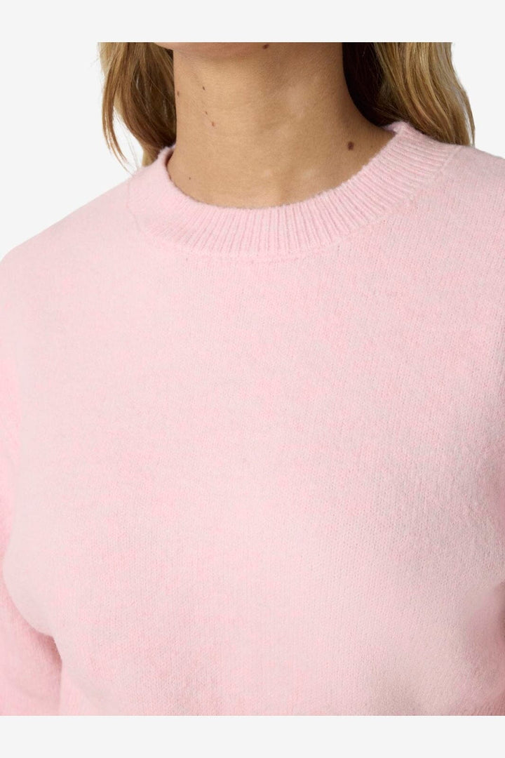 Noisy May - Nmsloan L/S O-Neck Knit - 5026364 Romance Rose