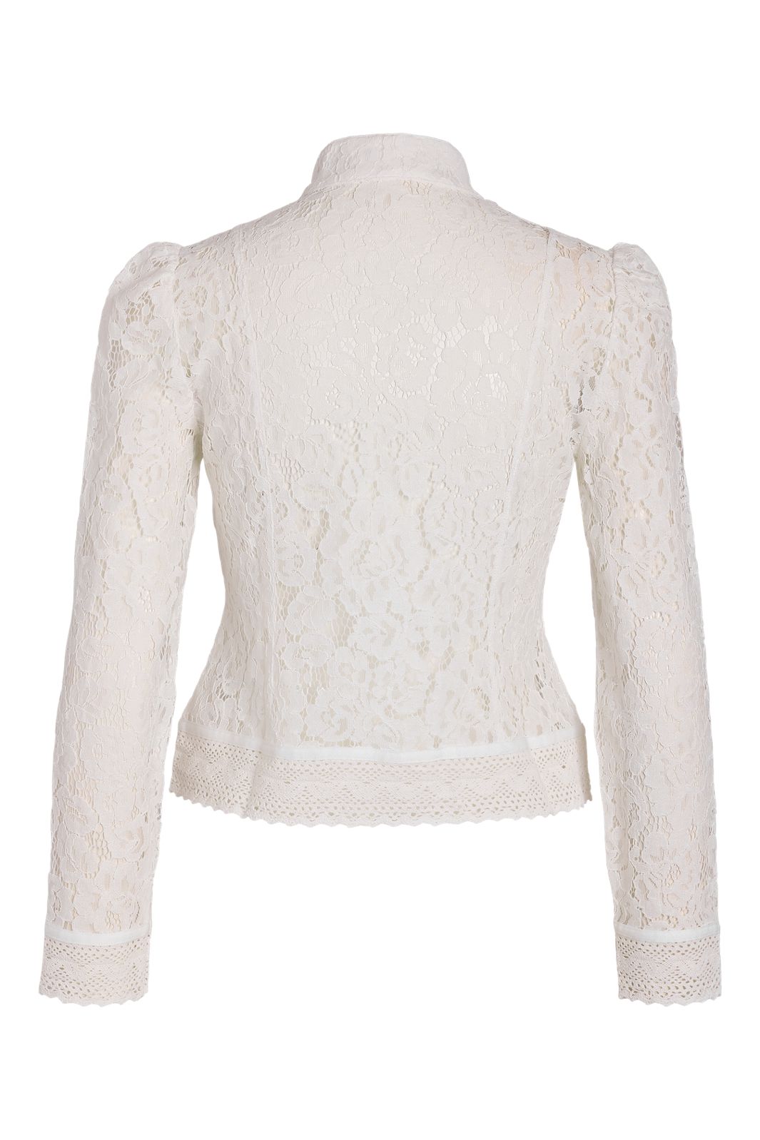 Noisy May - Nmvenna L/S Mandarin Blouse - 5236663 Snow White