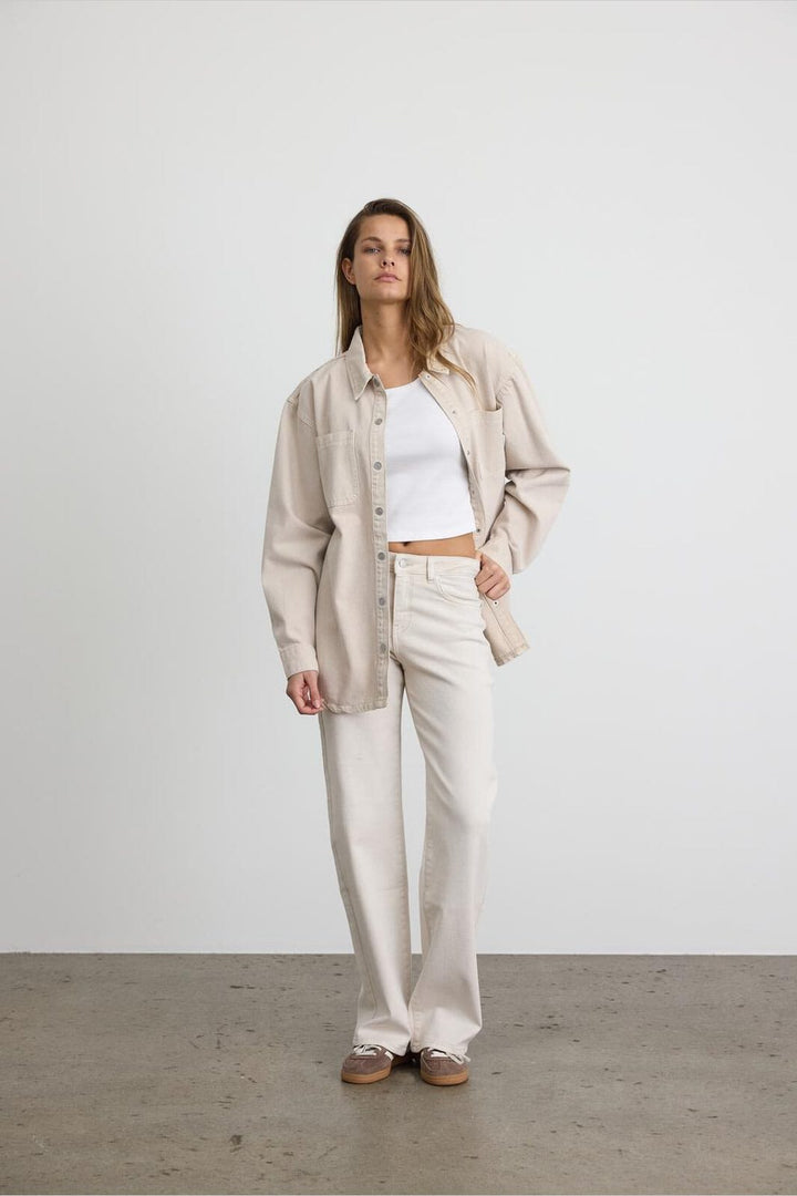 Noisy May - Nmyolanda Straight Jeans Color - 4920927 Pumice Stone