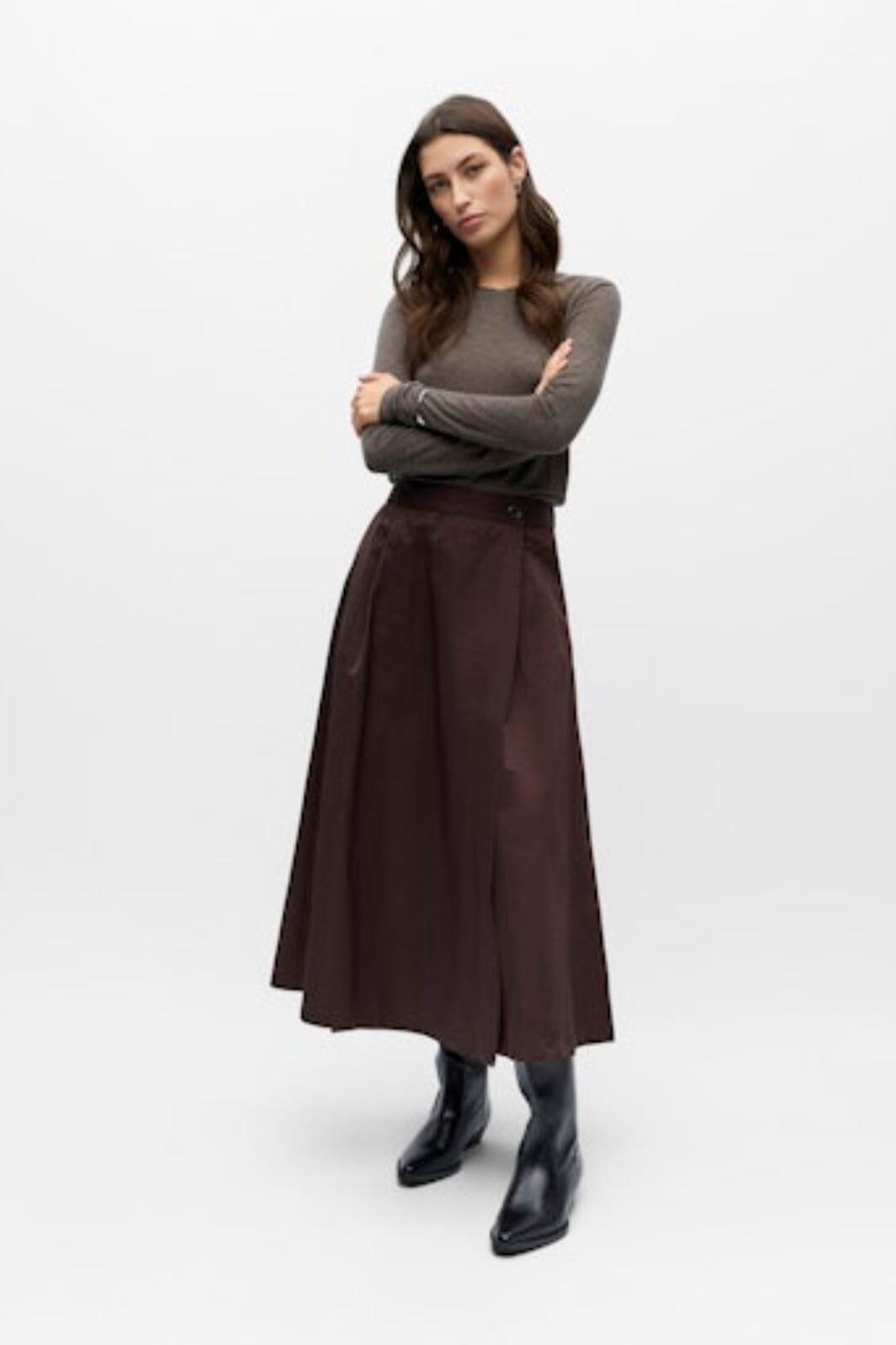 Object - Objdina Oz Skirt - 5081622 Seal Brown Nederdele 