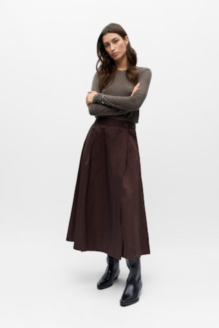 Object - Objdina Oz Skirt - 5081622 Seal Brown Nederdele 