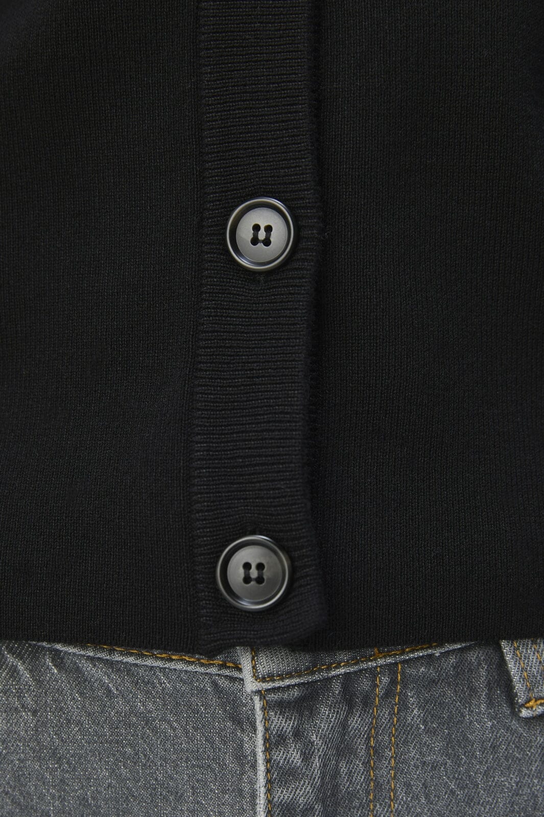 Object - Objester Sli L/S Knit Cardigan - 4613504 Black