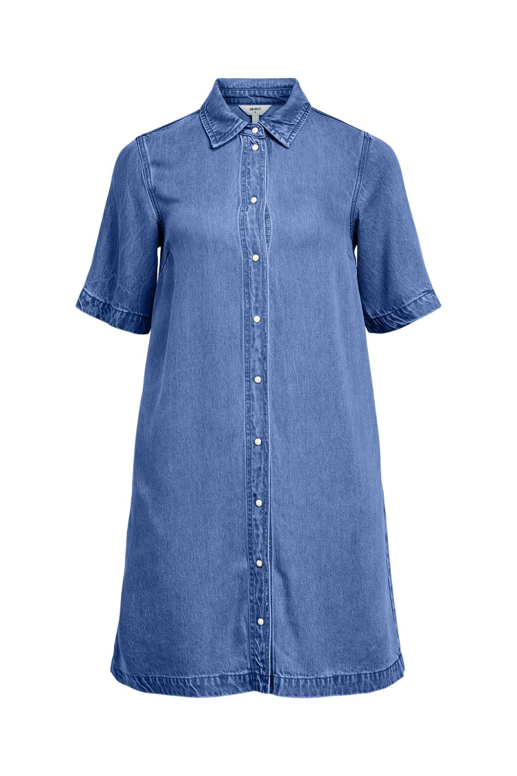 Object - Objframe 2/4 Re Denim Dress - 4932004 Medium Blue Denim