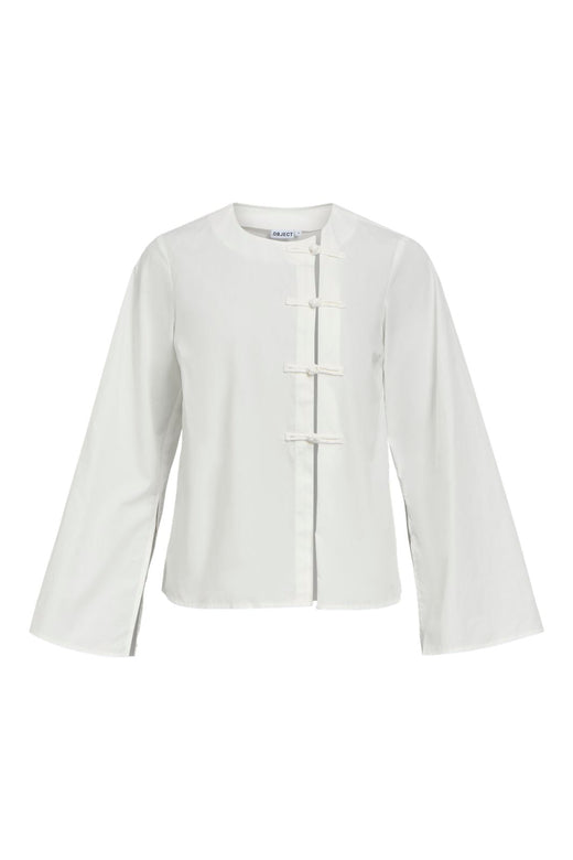 Object - Objjulie L/S Lo Shirt Aw 26 - 5231763 Cloud Dancer