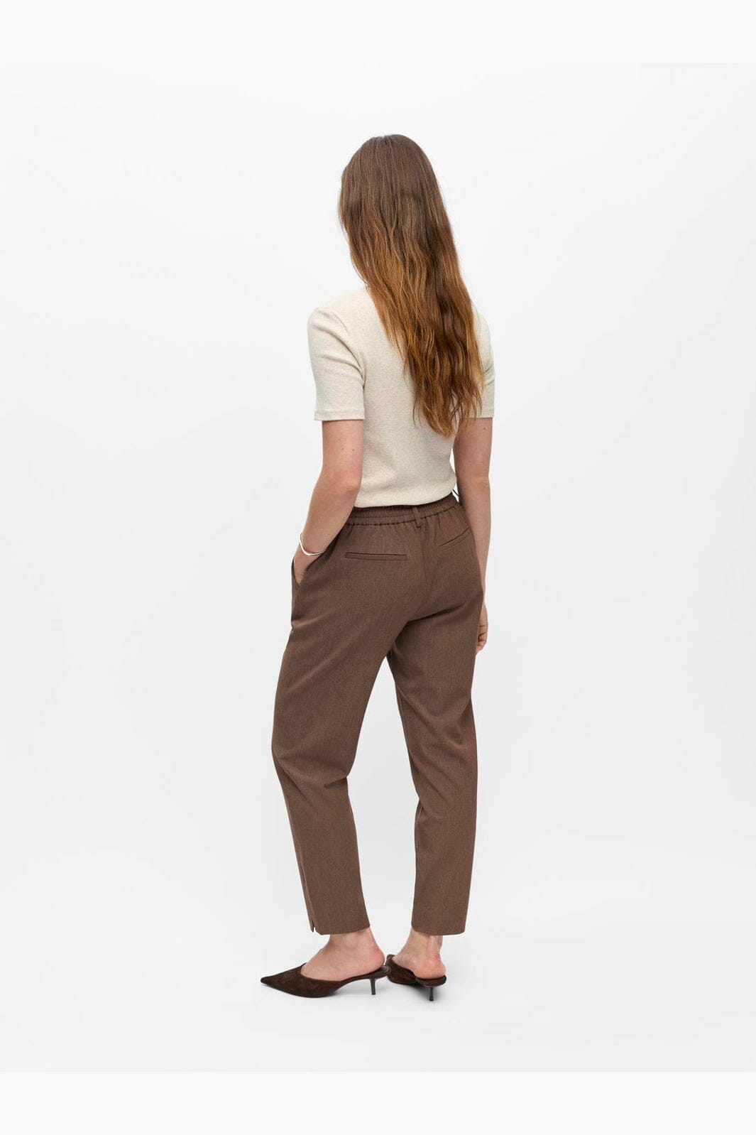 Object - Objlisa Slim Pant - 5103994 Carafe Melange