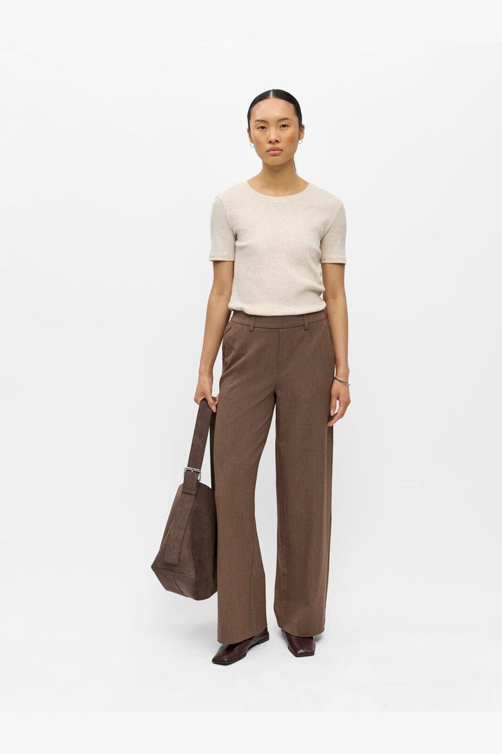 Object - Objlisa Wide Pant - 5049426 Carafe Melange