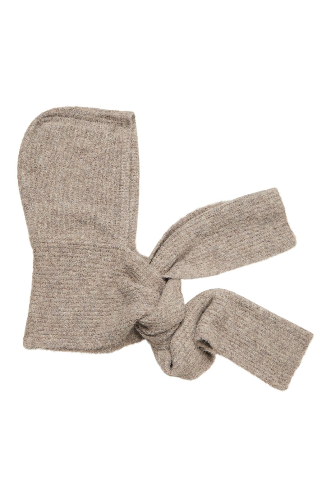 Object - Objmilu Scarf Knit Balaclava - 4933600 Humus Melange