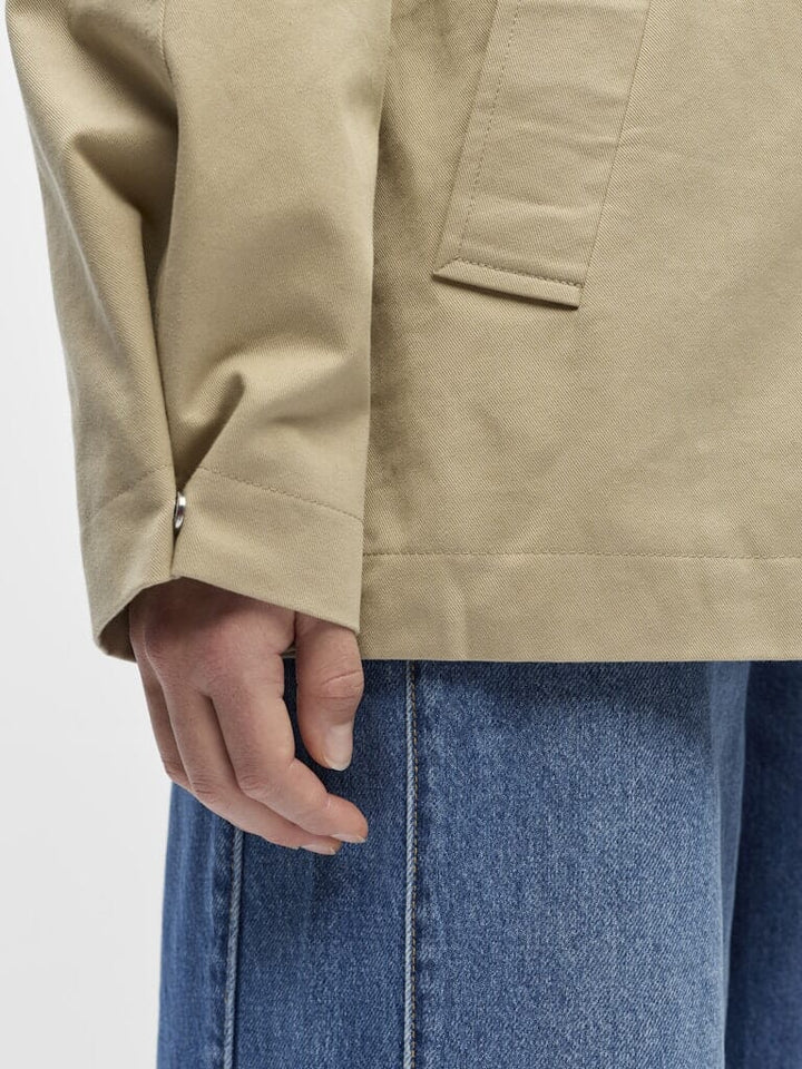 Object - Objpaula Re L/S Trench Jacket - 4972595 Humus Jakker 