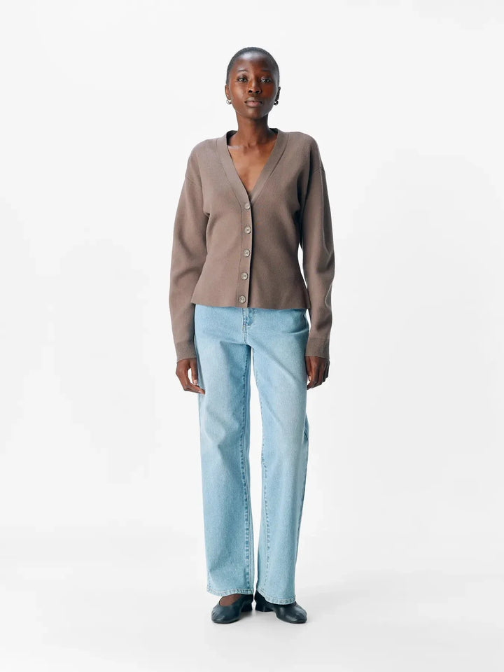 Object - Objreynard Ls Sli Cardigan - 4856931 Morel Cardigans 