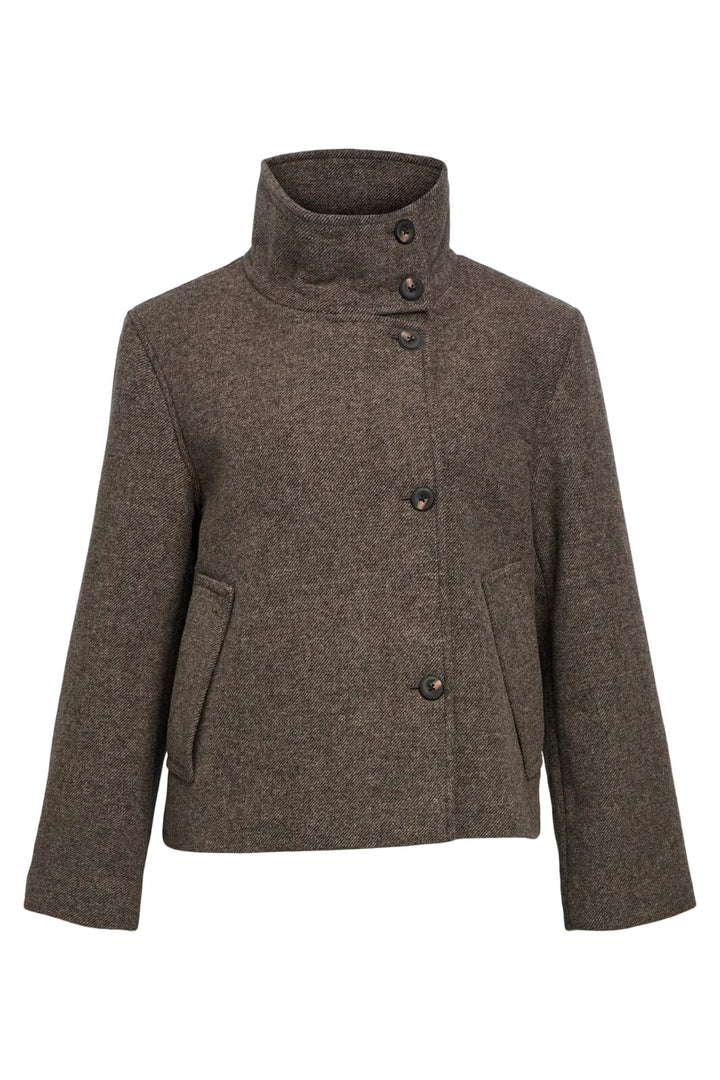 Object - Objriki Re Short Jacket - 4535518 Morel Melange Frakker 
