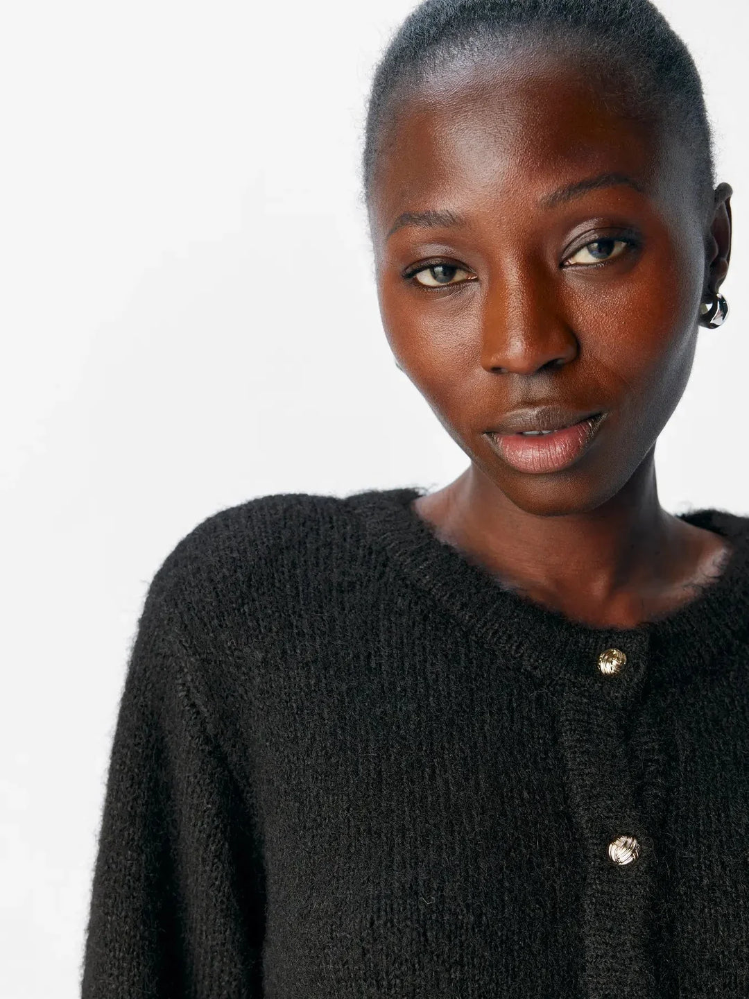 Object - Objsaggia Re L/S Knit Cardigan - 4789485 Black Cardigans 