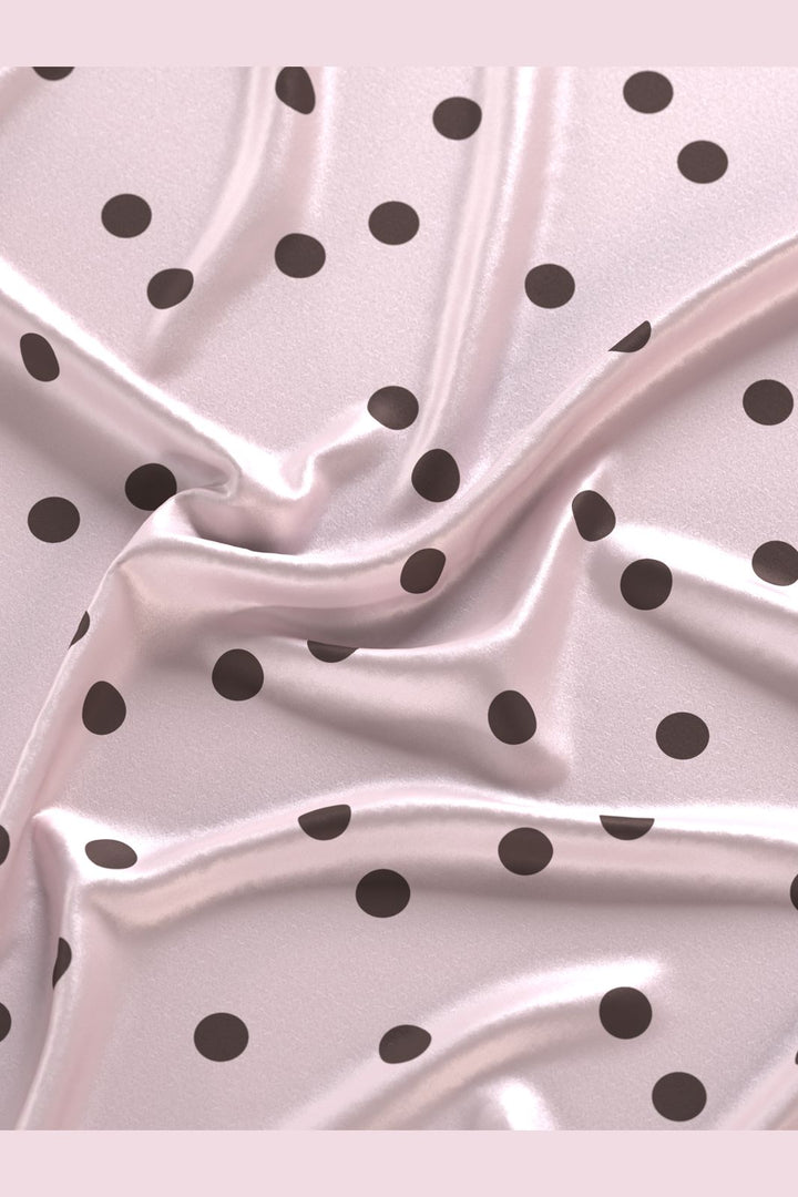 Object - Objsally Maxi Slip Dress - 5094705 Pale Lilac Seal Brown Dots