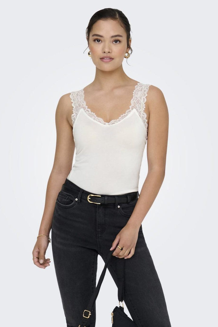 Only - Onl30 Free Life S/L Singlet Top - 4946311 Cloud Dancer