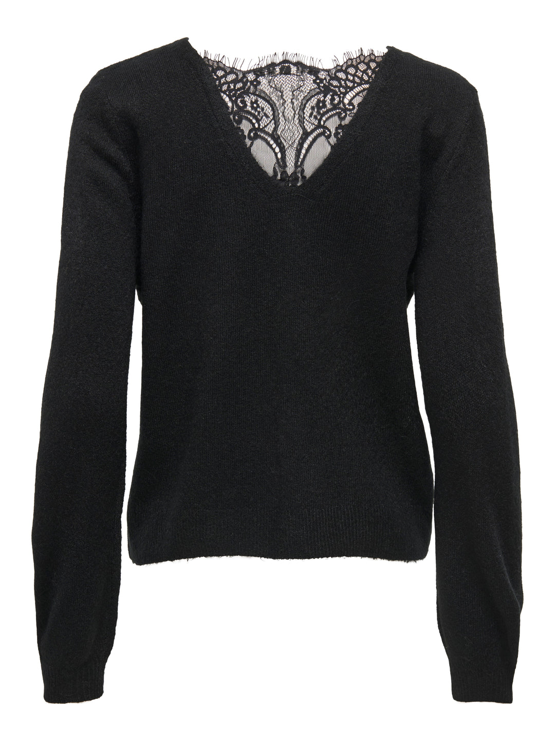 Only - Onladele Ls Lace Mix Revers Cardi Cc Knt - 4852367 Black Black Lace Cardigans 