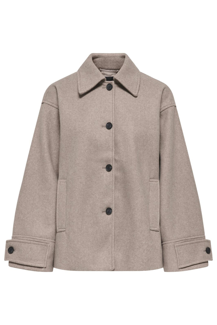 Only - Onladina Life Short Jacket Cc - 4852125 Walnut Melange