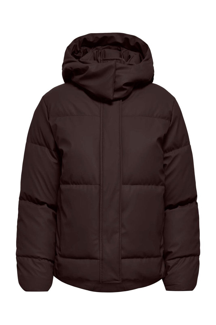 Only - Onlagnes Coated Puffer Jacket - 5136179 Chocolate Torte